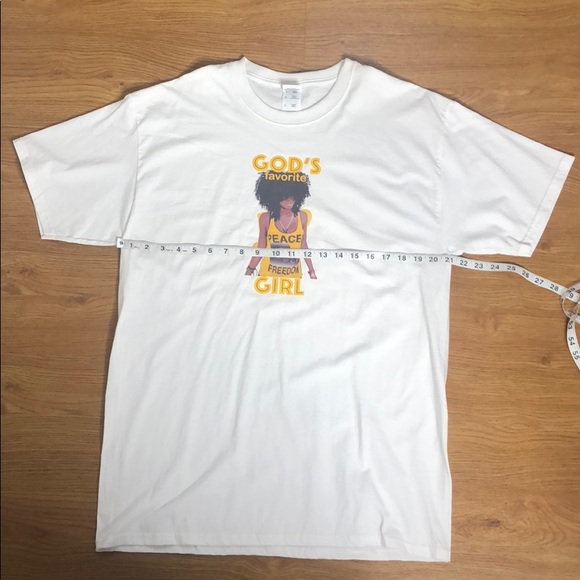 Brand New Custom Gods Favorite Girl White Graphic - Picture 3 of 8